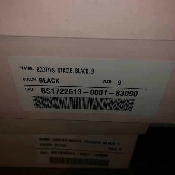 JustFab Stacie Bootie Black Size 9 - Picture 6 of 9